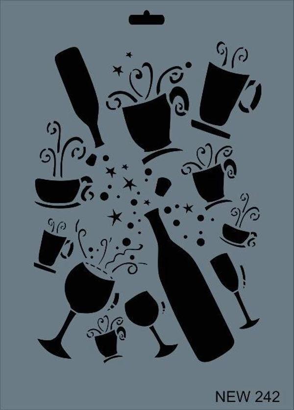 Supertrend Stencil Boyama Şablonu 25x35 cm. NEW-242 - Image 1