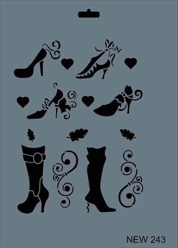 Supertrend Stencil Boyama Şablonu 25x35 cm. NEW-243 - Image 1