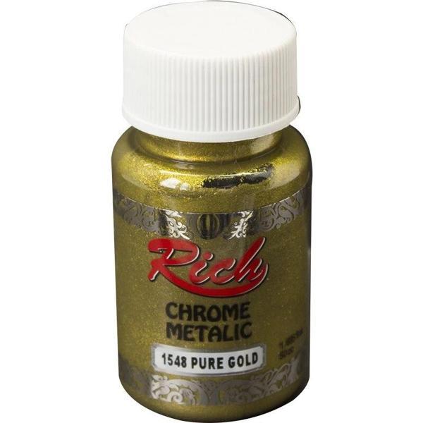 Supertrend Chrome Metalik Boya 50 cc. 1548 Pure Gold - Image 1