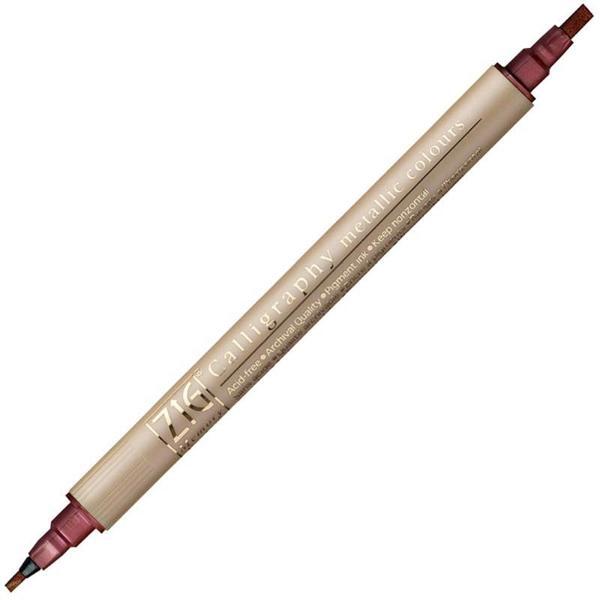 Supertrend Çift Uçlu Yaldızlı Kaligrafi Kalemi 2 mm. + 3.5 mm. 126 Metallic Red - Image 1