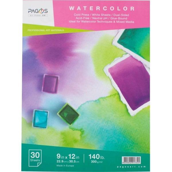 Supertrend Cold Press Soğuk Baskı Sulu Boya Defteri 300 gr. 23x31 cm. 30 yaprak - Image 1