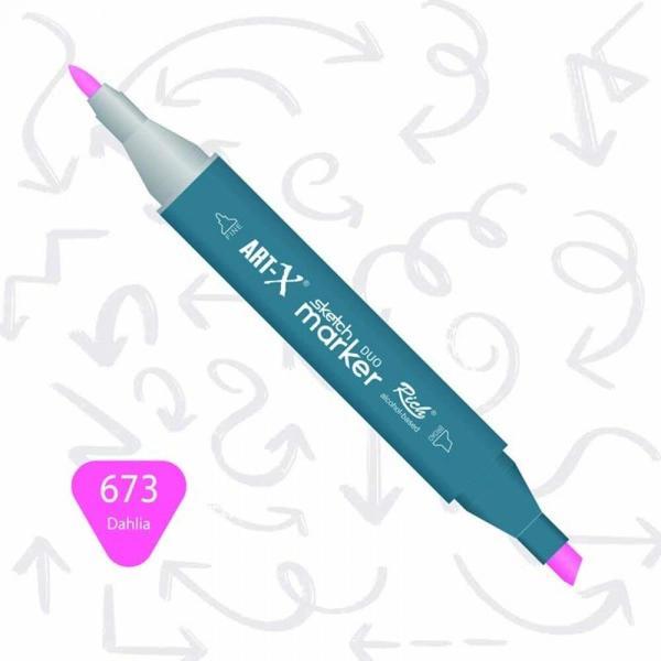 Supertrend Supertrend Sketch Marker Duo Çift Uçlu Marker Kalem 673 Dahlia - Image 1
