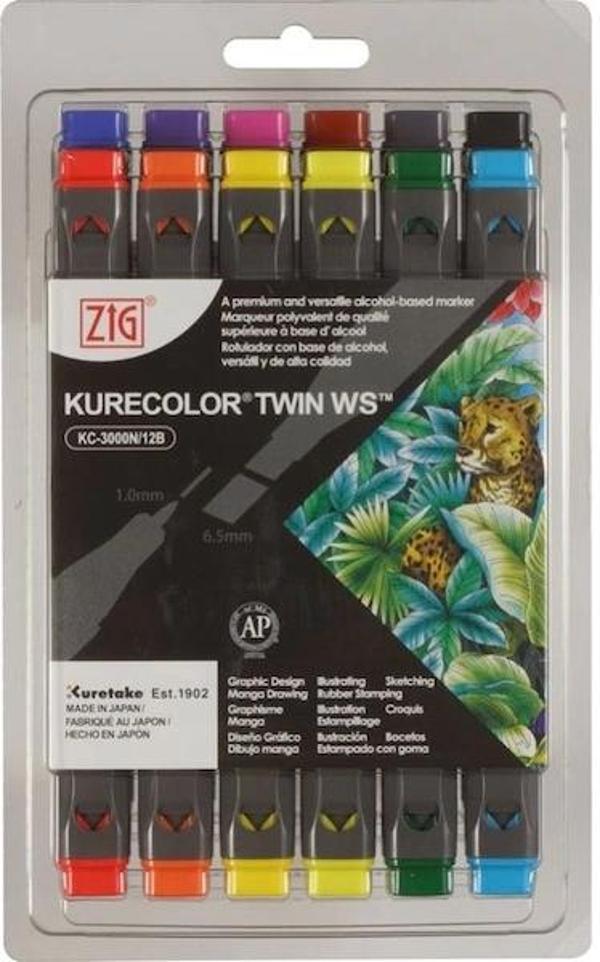 Supertrend Kurecolor Twin S Marker Kalem Seti 12 Renk NATURAL COLORS - Image 1