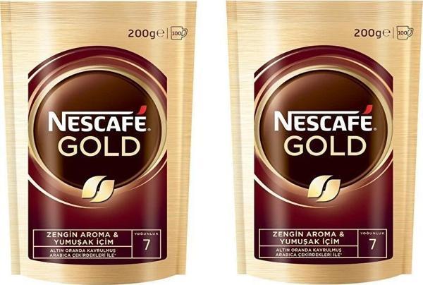 Nescafe Gold 200 gr Eko Paket Çözünebilir Kahve x 2 Adet - Image 1