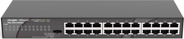 Ruijie Reyee Rg-Es124Gd 10/100/1000Mbps 24 Port Gigabit Ethernet Switch Metal Kasa Rackmount - Image 1