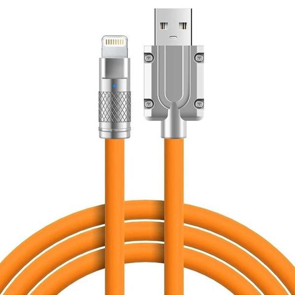 ALLY 180° Dönebilen USB To iPhone Lightning 6A Hızlı Şarj Kablosu 1 Metre-(5775) - Image 1