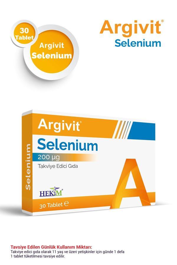Argivit Selenium, Selenyum İçeren Takviye Edici Gıda 30 Tablet - Image 1