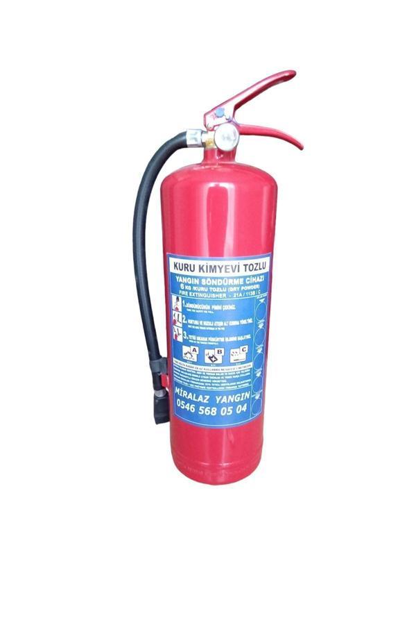 Fullfire 6 Kg Kuru Kimyevi Tozlu Ruhsat Için Uygun Yangın Söndürme Tüpü - Image 1