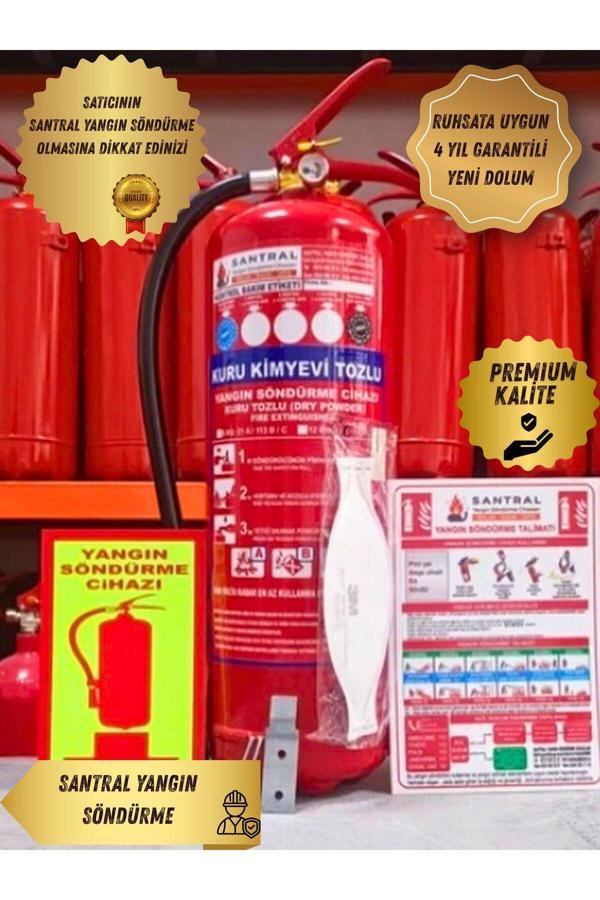 Santral 6 Kg Yangın Söndürme Tüpü Abc Tozlu 4 Yıl (Garanti) - Image 1