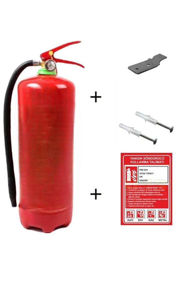 Shop 6 Kg Ruhsata Uygun Yangın Söndürme Tüpü Askı Aparatı Ve Talimatname - Image 1
