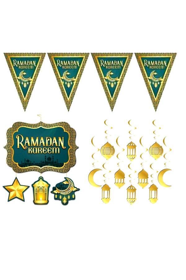Parti Sürprizi Ramadan Kareem Asma Süs Seti - Image 1