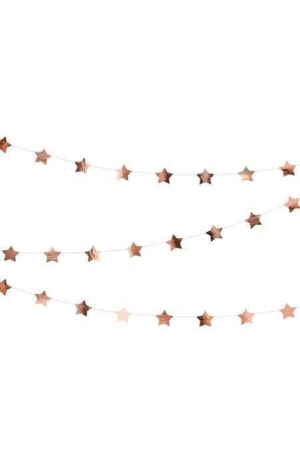 Parti Sürprizi Yıldız Sarkıt Süs Rose Gold - Image 1
