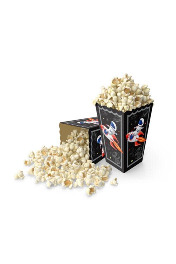 Parti Sürprizi Uzay Teması Popcorn Mısır Kutusu 8 Adet - Image 1