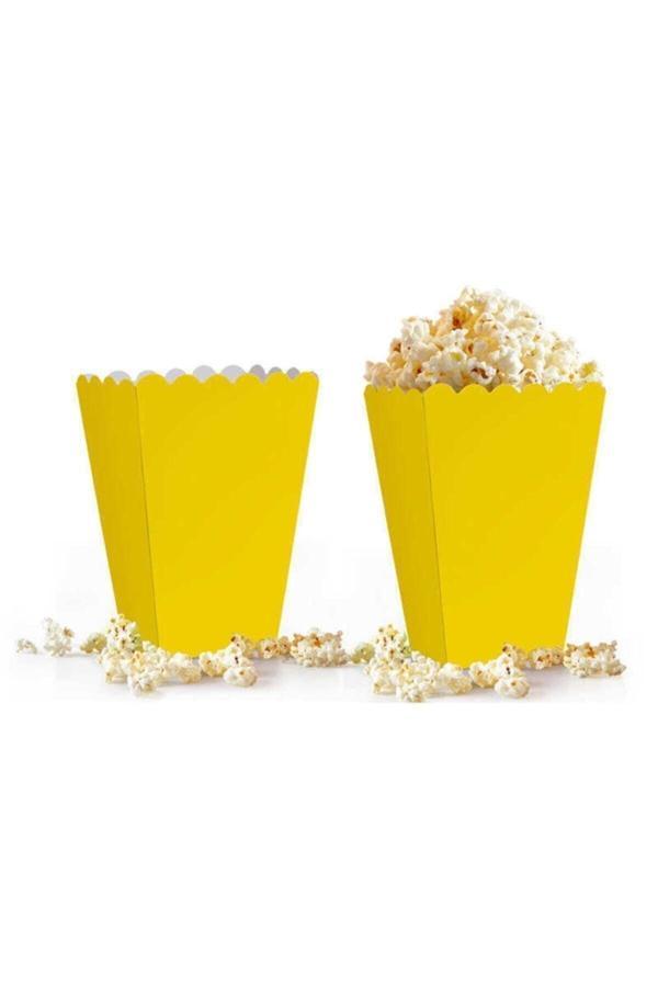 Parti Sürprizi Sarı Popcorn Mısır Kutusu 10 Adet - Image 1