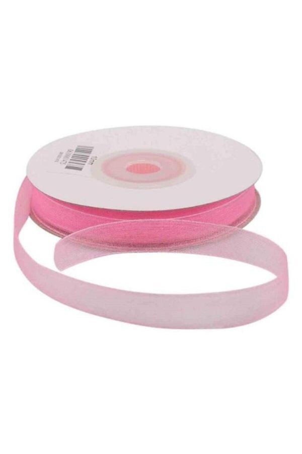 Parti Sürprizi Bebek Pembe Organze Kurdela 1 Adet - Image 1