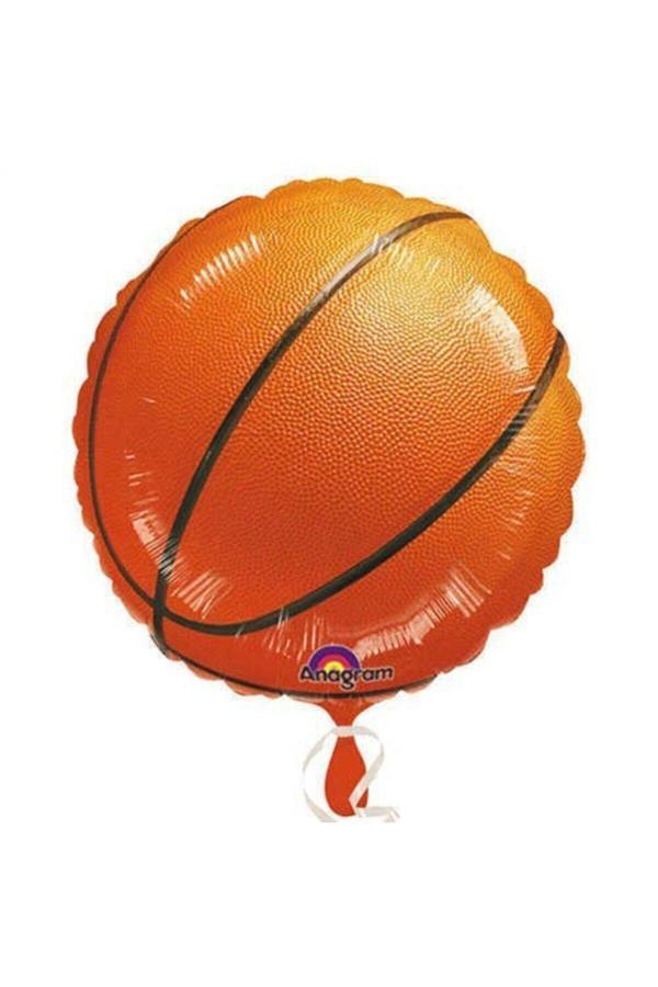 Parti Sürprizi Basketbol Topu Folyo Balon 45 Cm - Image 1