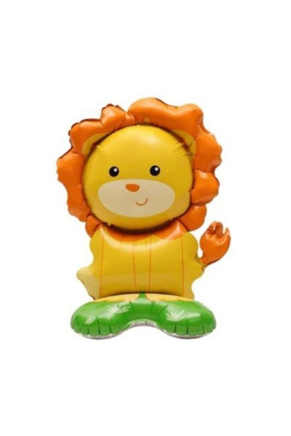 Parti Sürprizi Safari Hayvanları Ayaklı Aslan Şekilli Folyo Balon - Image 1