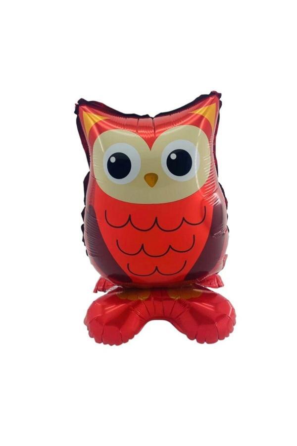 Parti Sürprizi Ayaklı Baykuş Şekilli Folyo Balon 1 Adet - Image 1