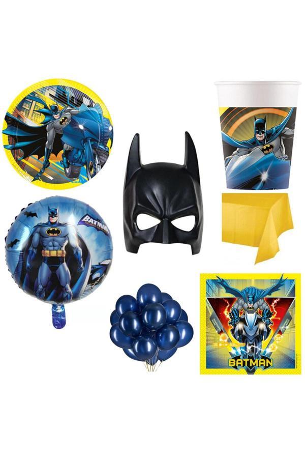 Parti Sürprizi Yeni Sezon Batman Parti Seti Balonlu 8 Kişilik - Image 1