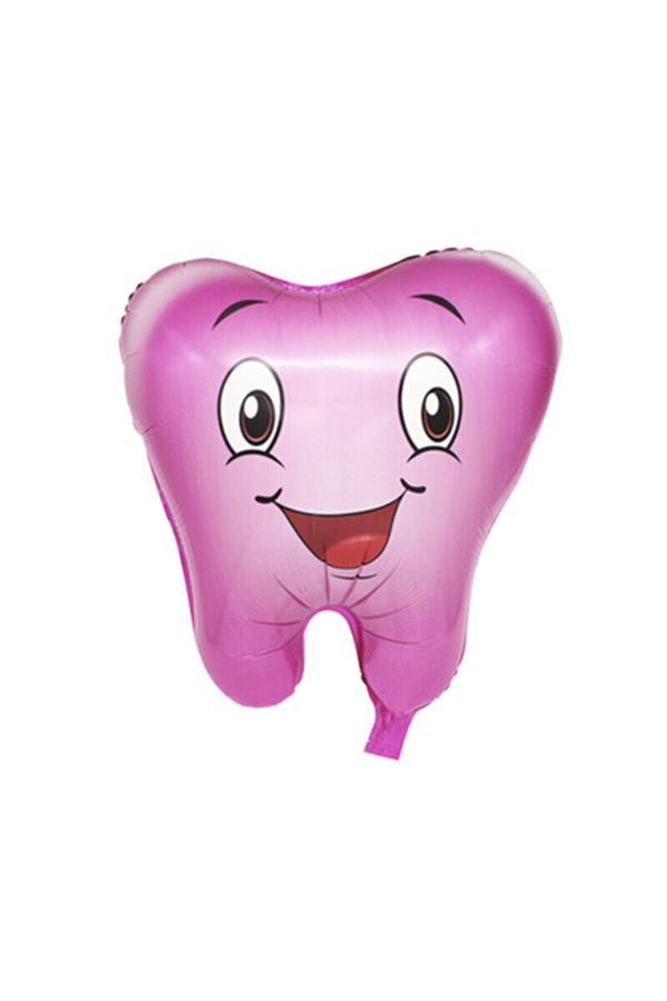 Parti Sürprizi Ilk Dişim Pembe Folyo Balon - Image 1