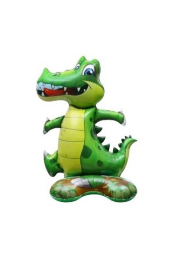 Parti Sürprizi Safari Hayvanları Ayaklı Timsah Şekilli Folyo Balon - Image 1