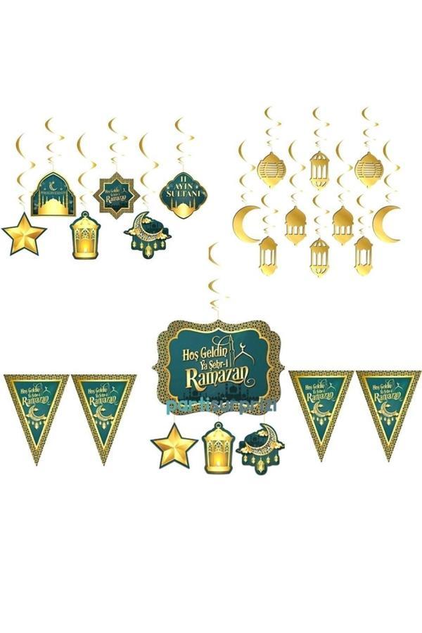 Parti Sürprizi Hoş Geldin Ramazan Bayraklı Set - Image 1