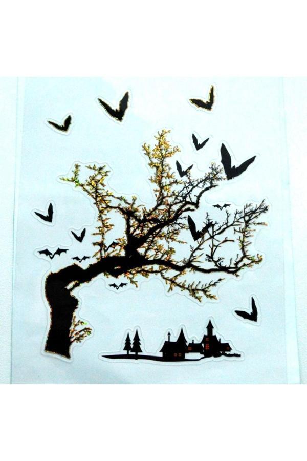 Parti Sürprizi Halloween Cadılar Bayramı Korku Evi Kabartma Hediyelik Sticker - Image 1