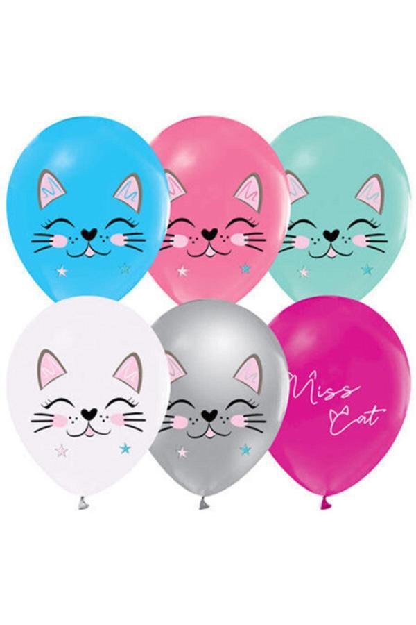 Parti Sürprizi Kedicik Latex Balon 10 Lu - Image 1