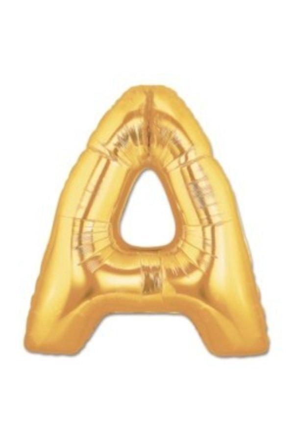 Parti Sürprizi Folyo Balon A Harfi Altın Renk 100 Cm - Image 1