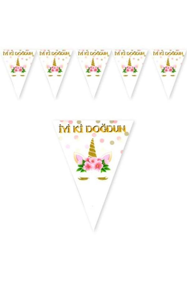 Parti Sürprizi Unicorn Iyi Ki Doğdun Bayrak Afiş - Image 1