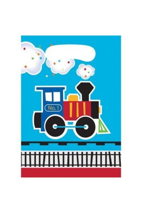 Parti Sürprizi Trenlerim Teması Hediye Poşeti 8 Adet - Image 1