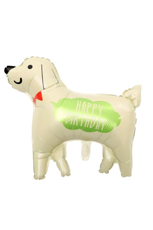Parti Sürprizi Sevimli Köpek Happy Birthday Folyo Balon 1 Adet - Image 1