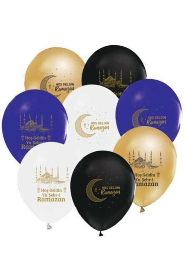 Parti Sürprizi Hoş Geldin Ya Şehri Ramazan Latex Balon 10 Adet - Image 1