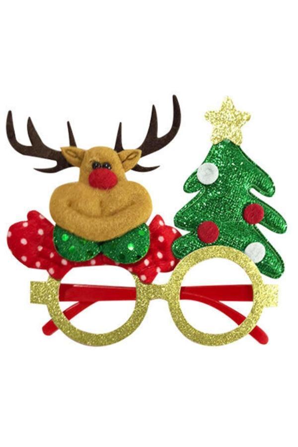 Parti Sürprizi Yılbaşı Partisi Eğlenceli Geyik Gözlük - Image 1