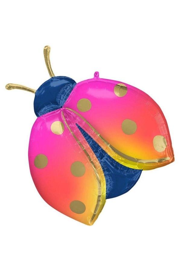 Parti Sürprizi Renkli Uğur Böceği Folyo Balon 1 Adet - Image 1