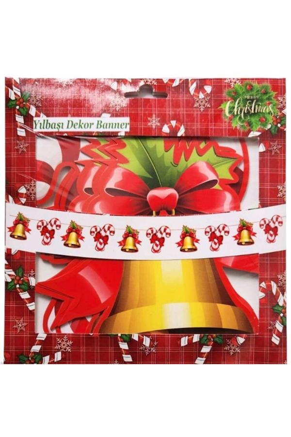 Parti Sürprizi Yılbaşı Partisi Baston Şeker Çan Kağıt Süs - Image 1