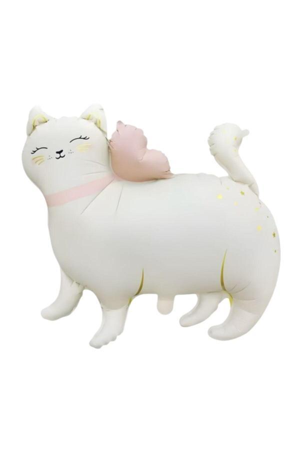 Parti Sürprizi Sevimli Kedi Şekilli Folyo Balon Ayaklı 1 Adet - Image 1