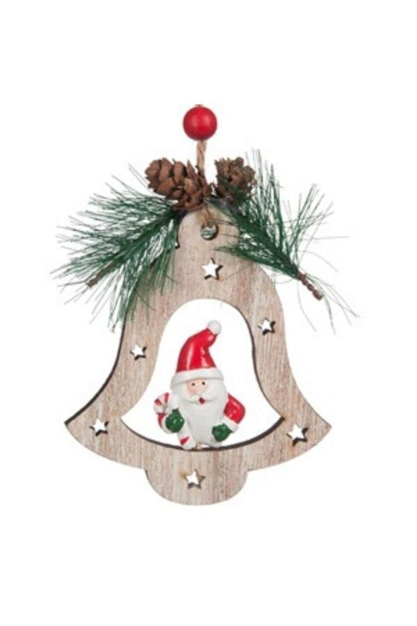 Parti Sürprizi Yılbaşı Çam Ağacı Noel Baba Kozalaklı Dekor Süs 10 Cm 1 Adet - Image 1