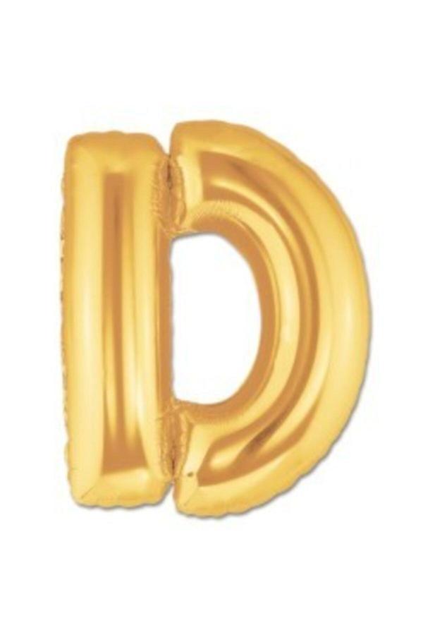 Parti Sürprizi Folyo Balon D Harfi Altın Renk 100 Cm - Image 1