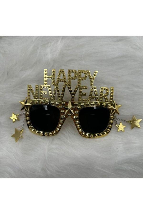 Parti Sürprizi Yılbaşı Partisi Happy Newyearı Parti Gözlüğü 1 Adet - Image 1
