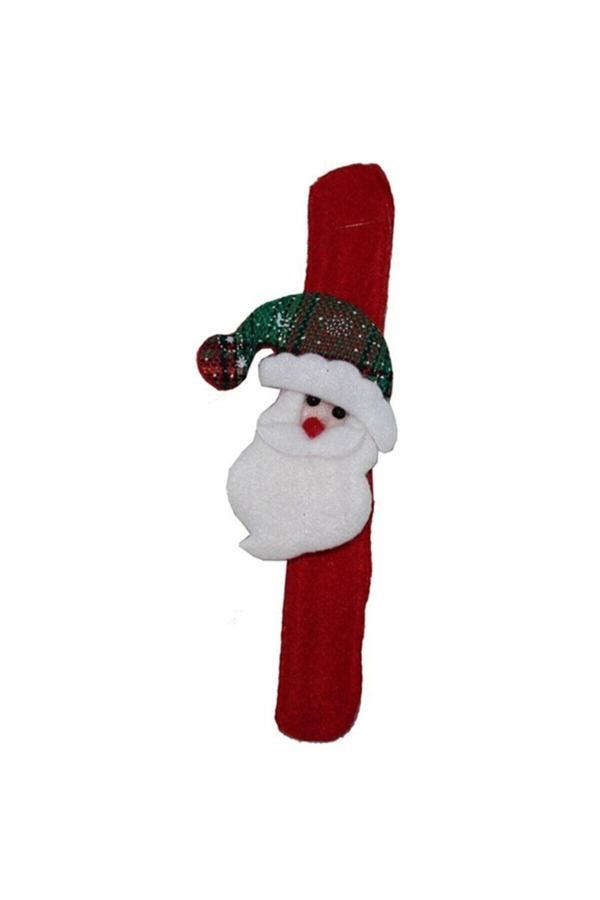 Parti Sürprizi Noel Baba Peluş Katlanır Bileklik 1 Adet - Image 1