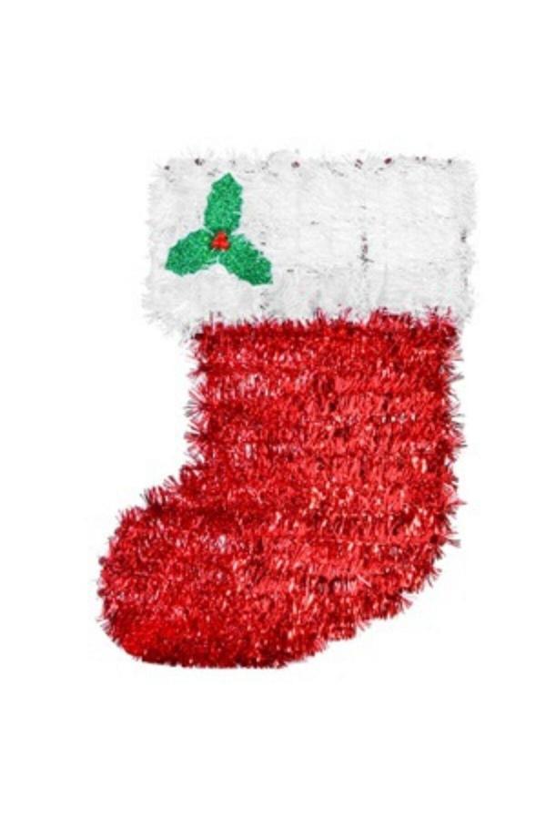 Parti Sürprizi Noel Baba Çizme Şekilli Plastik Dekor Süs - Image 1