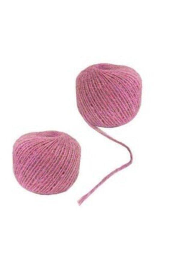 Parti Sürprizi Pembe Hasır Jüt Ip 100 gr - Image 1