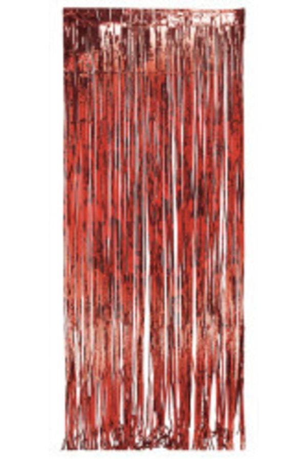 Parti Sürprizi Kapı Perdesi Kırmızı Renk 100 X 220 Cm - Image 1