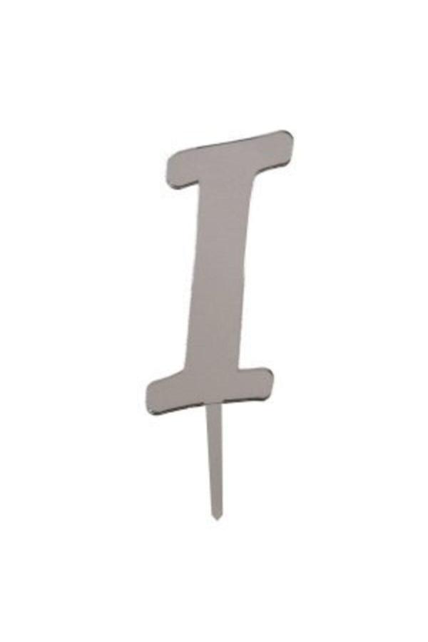 Parti Sürprizi I Harf Aynalı Gümüş Pleksi 7 Cm - Image 1