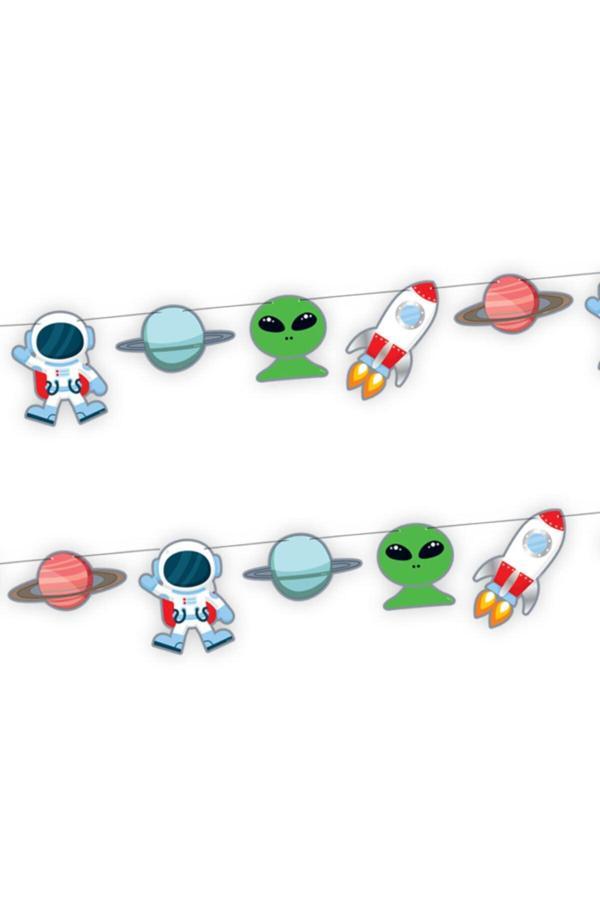 Parti Sürprizi Kozmik Galaksi Uzay Teması Özel Kesim Banner - Image 1