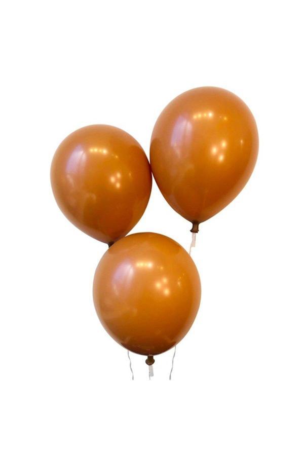 Parti Sürprizi Karamel Latex Balon 10 Adet - Image 1