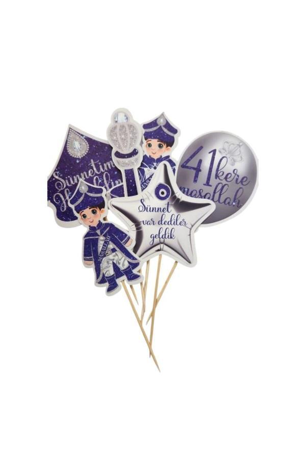 Parti Sürprizi Sünnet Teması 6 Lı Şekilli Kürdan - Image 1