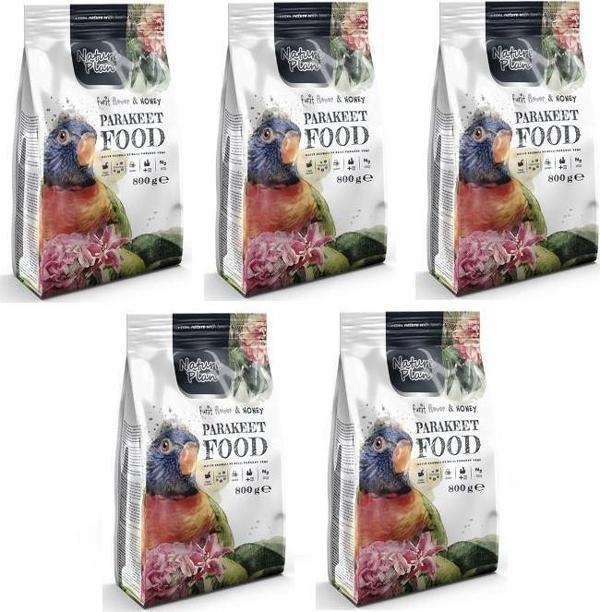 Nature Plan Paraket Sultan Cennet Papağanı Yemi 800 Gr - 5 Adet - Image 1