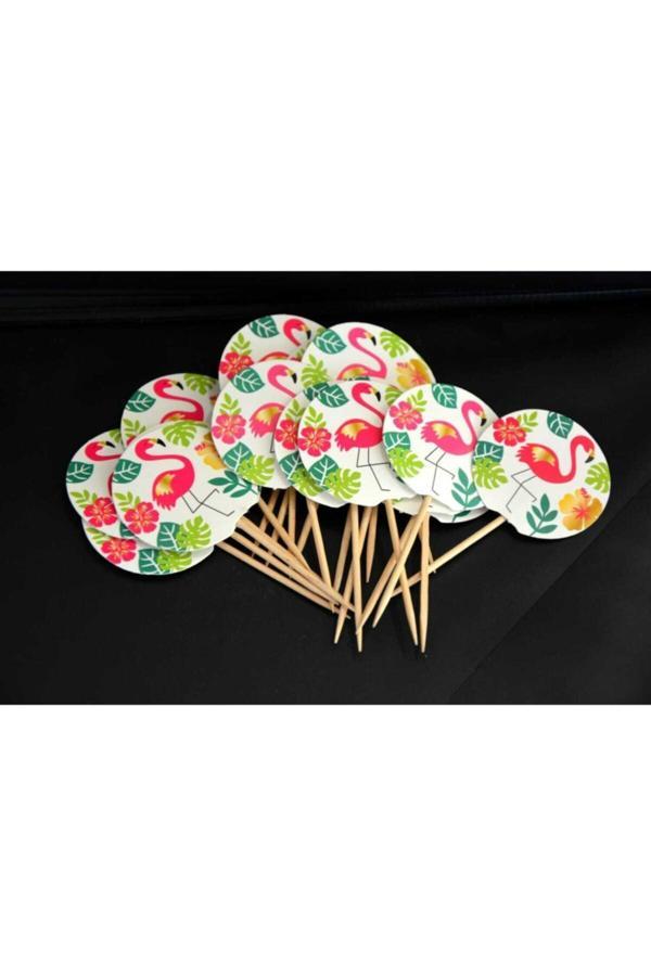 Parti Sürprizi Pembe Flamingo Kürdan 20li - Image 1